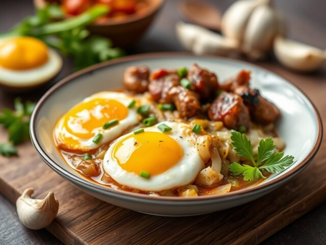 Telor Rendang Belazer — AI-gegenereerde illustratie
