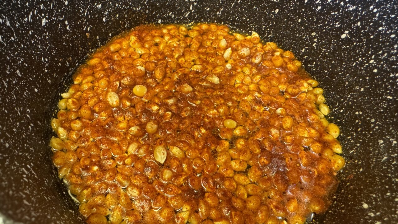 Zoet-zoute paprikapopcorn — foto 2