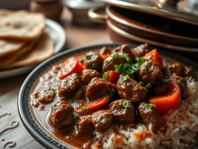 Tencere Kebabi = Vleesschotel met groenten