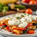 Terrine met mozzarella en gegrilde groenten