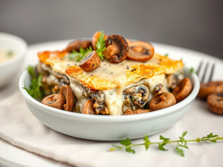 Terrine van parelhoen gevuld met champignons