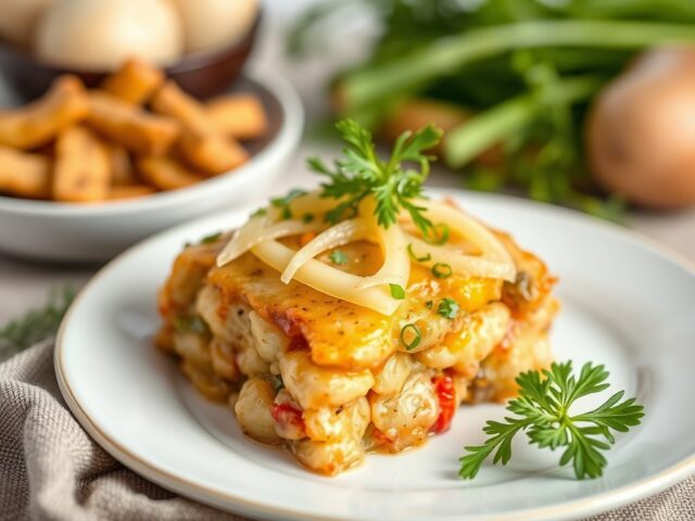 Terrine van prei met maatjes