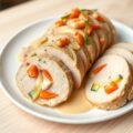 Terrine van wijting en rivierkreeftjes met kruiden