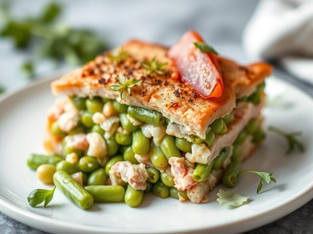Terrine van zomergroenten en ham