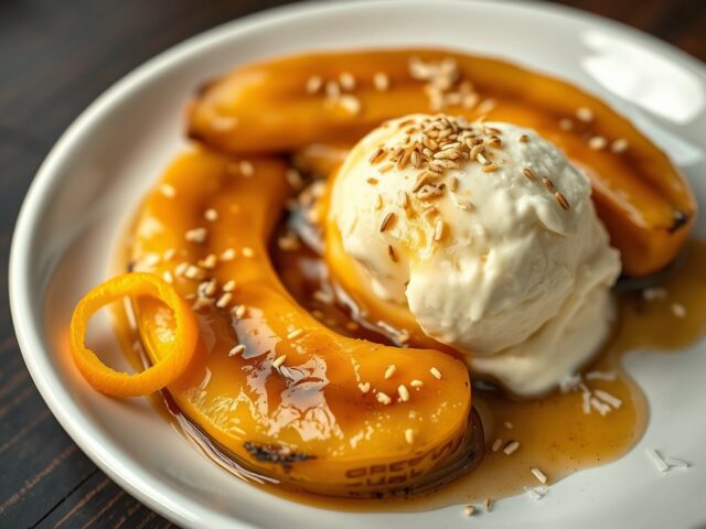 Thaise bananen met ijs