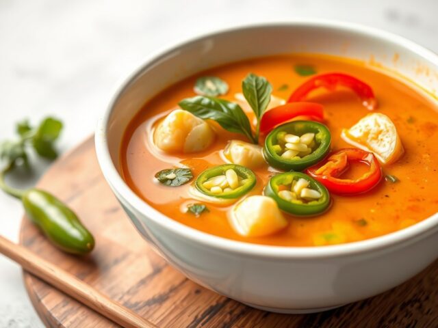 Thaise currysoep — AI-gegenereerde illustratie