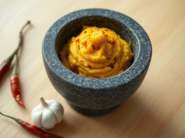 Thaise gele currypasta