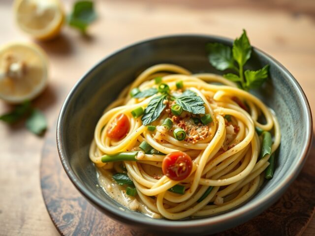 Thaise groene currypasta — AI-gegenereerde illustratie
