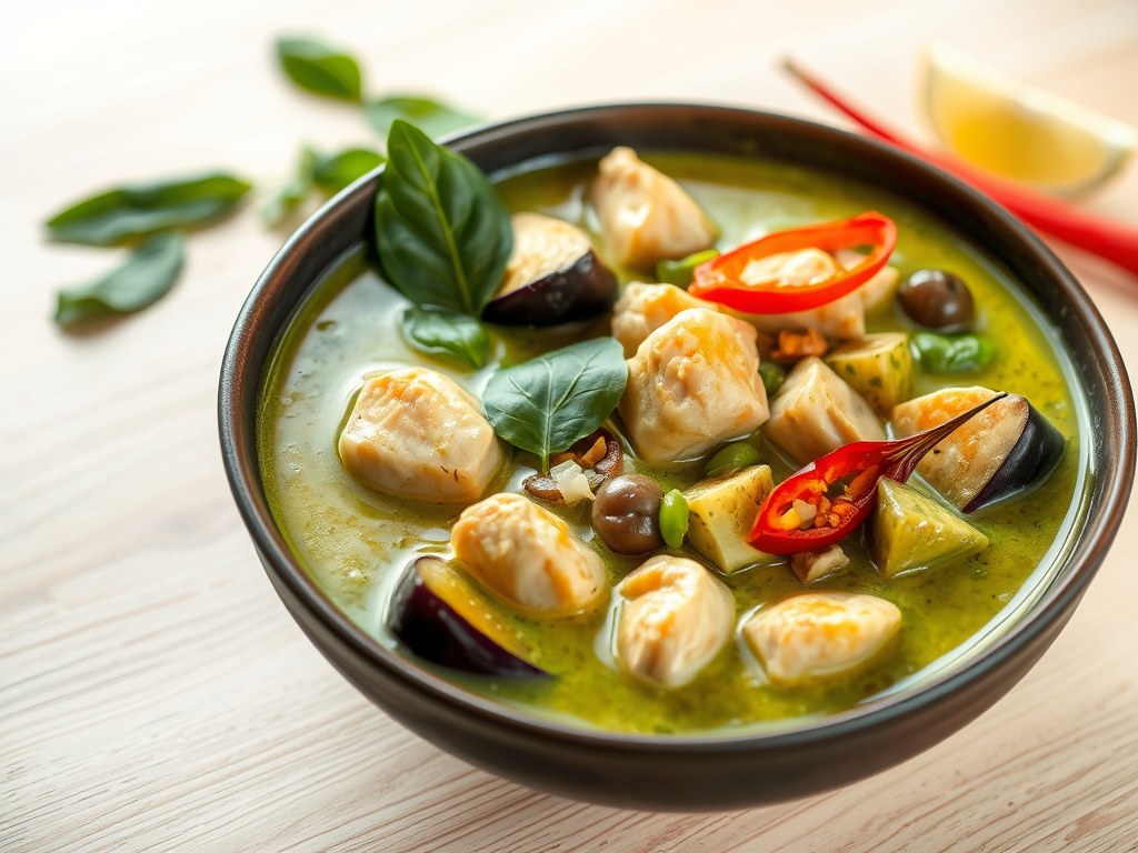 Thaise Kip Curry, AI-gegenereerde illustratie