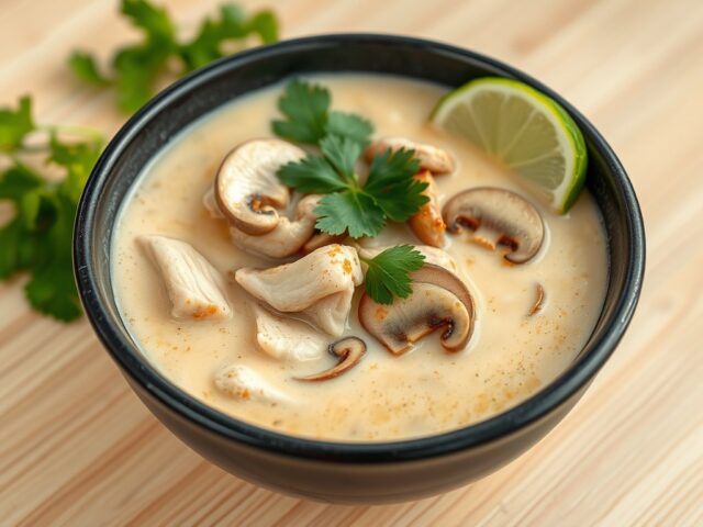Thaise kokos kip soep (Tom Kha Gai)
