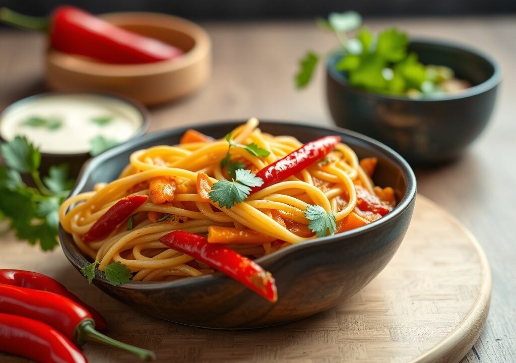 Thaise Massaman currypasta — AI-gegenereerde illustratie
