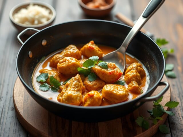 Thaise Panang Curry met kip — AI-gegenereerde illustratie