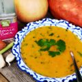 Thaise pompoensoep met zoete aardappel