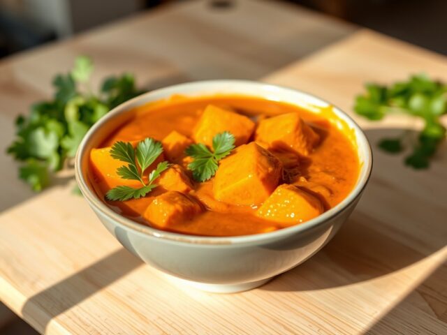 Thaise rode pompoencurry