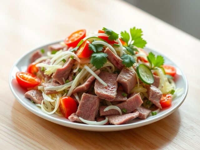 Thaise rosbiefsalade