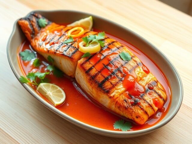 Thaise zalm curry van de BBQ