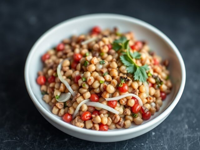 Tiède de Lentilles Salade — AI-gegenereerde illustratie
