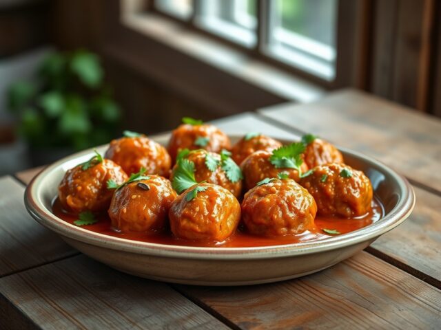 Tika masala-gehaktballetjes met koriander