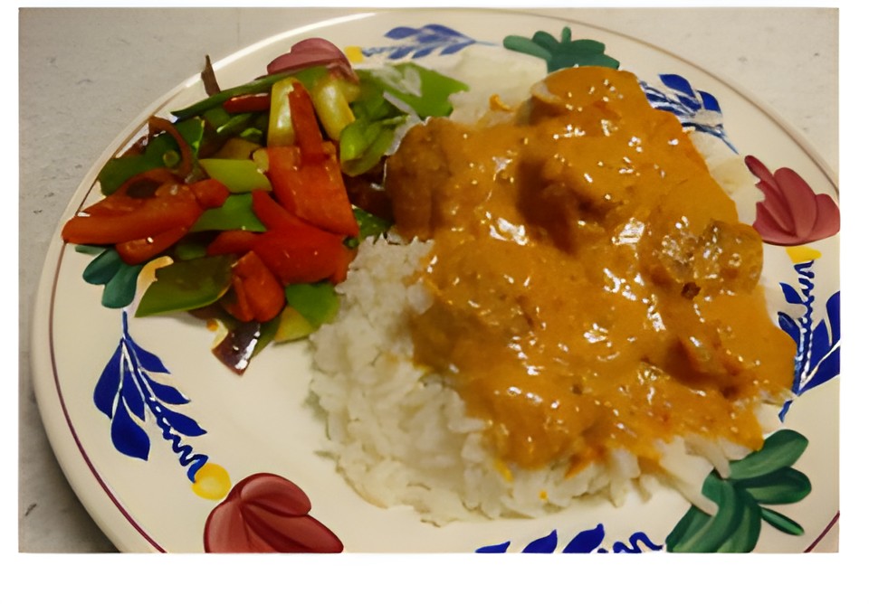 Tikki Masala Gehaktballen, gemengde groente en een romig sausje