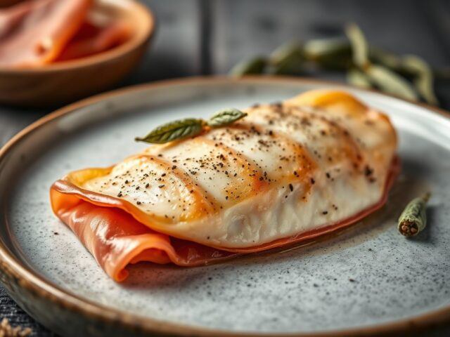 Tilapiafilet in een rauweham jasje