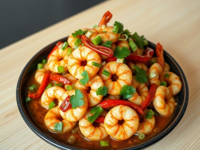 Tingling prawns
