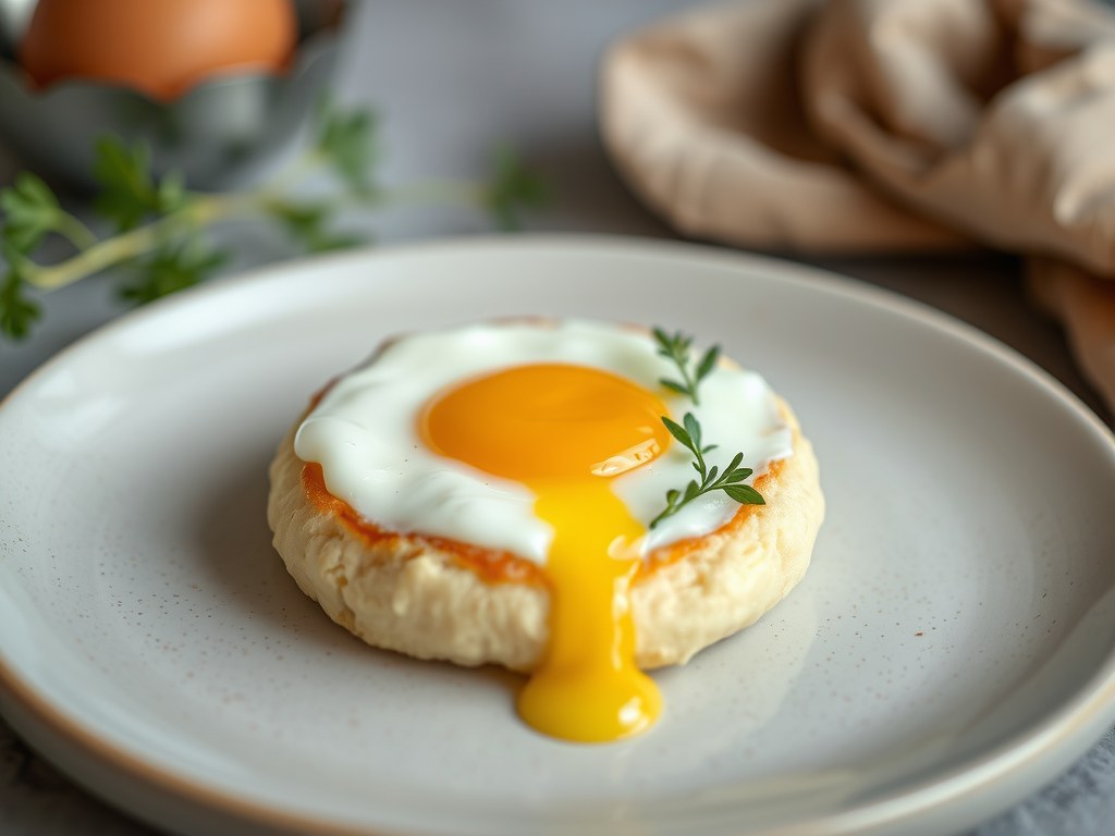 Tips: een ei pocheren, AI-gegenereerde illustratie