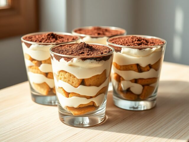 Tiramisu in glazen