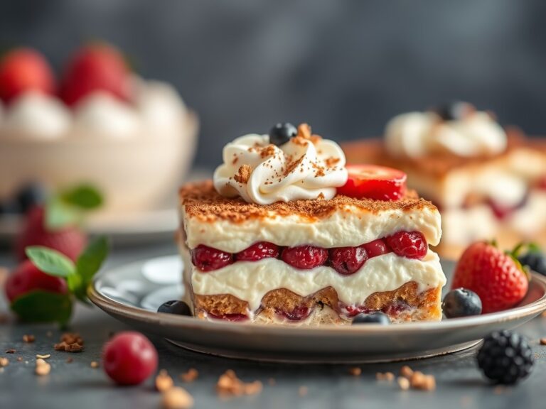 Tiramisu met fruit