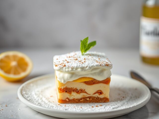 Tiramisu met Limoncello — AI-gegenereerde illustratie
