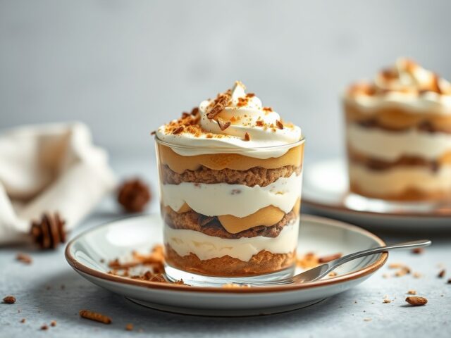 Tiramisu met vijgen en speculaas — AI-gegenereerde illustratie