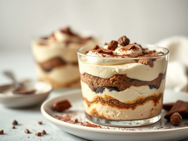 Tiramisu (zonder drank) — AI-gegenereerde illustratie
