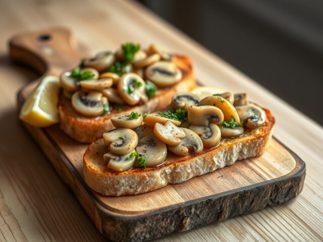 Toast champignon