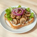 Toast champignon met sla