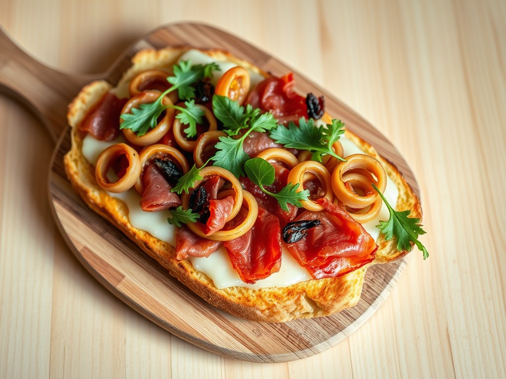 Toast Mediterannee, AI-gegenereerde illustratie