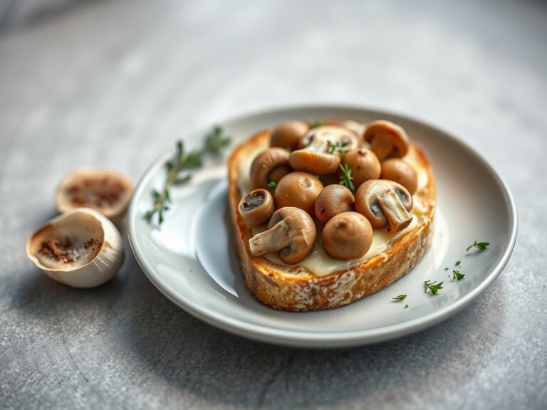 Toast met champignons