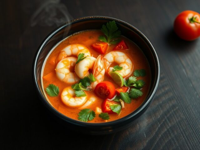 Tom yam kung (garnalensoep)