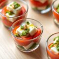 Tomaat en fêta-pesto bites