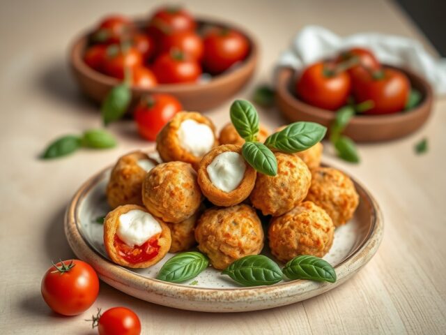Tomaat-mozzarellabolletjes