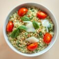 Tomaatjes met pestorisotto