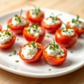 Tomaatjes met surimi of zalm