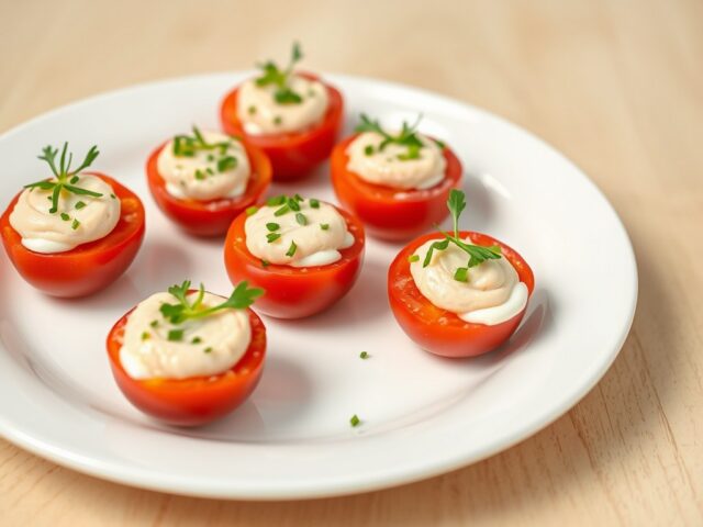 Tomaatjes met zalm