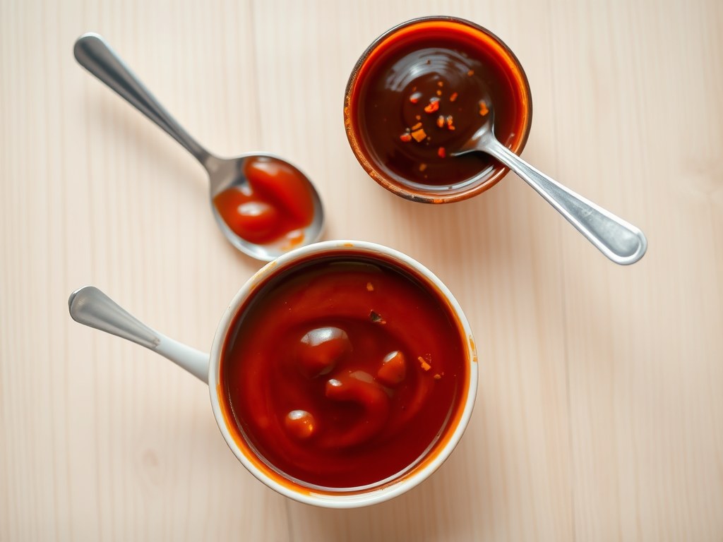 Tomaten Ketchup en Loempia Saus, AI-gegenereerde illustratie