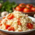 Tomaten- knoflookrijst