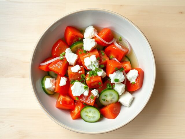 Tomaten- komkommersalade (Domates Salatasi)