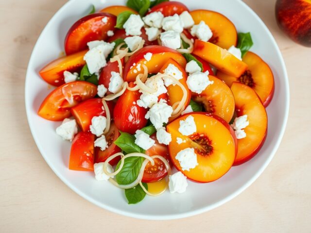 Tomaten-Perzik Salade