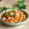 Tomaten-pesto-zalm saus