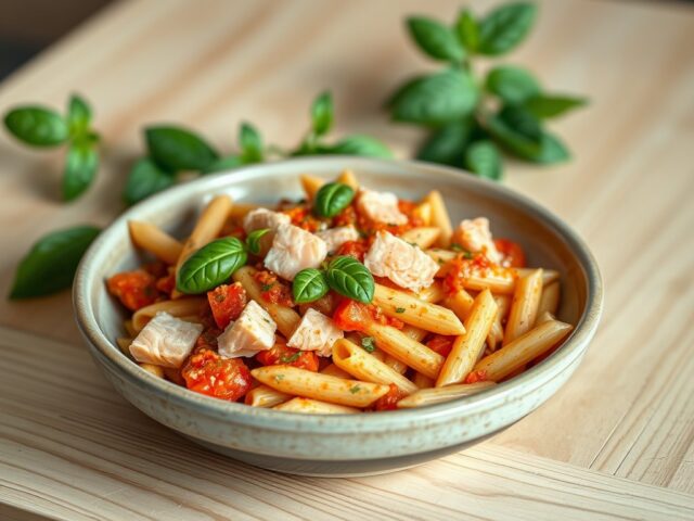 Tomaten-pesto-zalm saus
