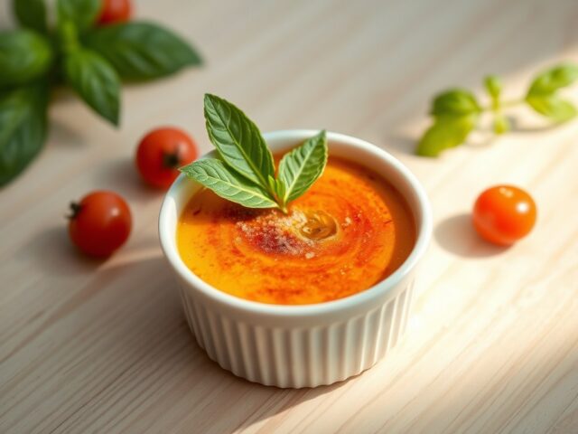 Tomatencréme brûlee