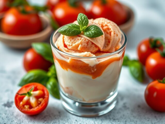 Tomatenijs met basilicum (zieopm)