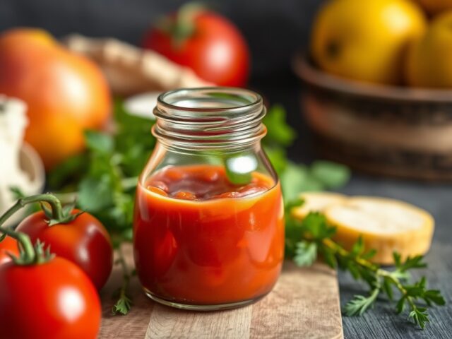 Tomatenketchup of hot ketchup